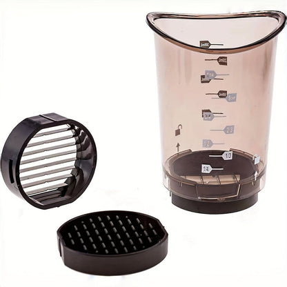 Compact 3 in 1 Vegetable Chopper Slicer and Dicer with Non Slip Base