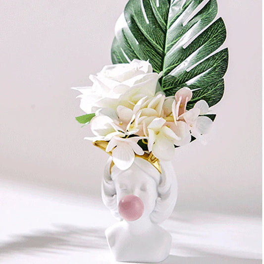 Compact Ear-Shaped Plant Vase Artistic Decorative Flower Succulent Holder