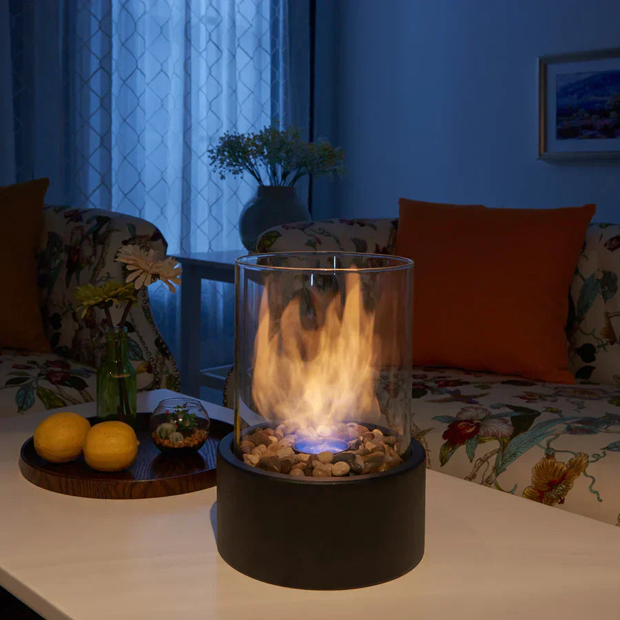 Compact Portable Table Fireplace Ethanol Indoor Outdoor Decor