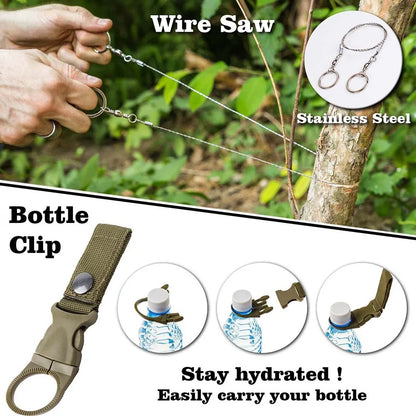 Complete First Aid & Survival Kit for Camping Hiking Emergency Outdoor Adventures
