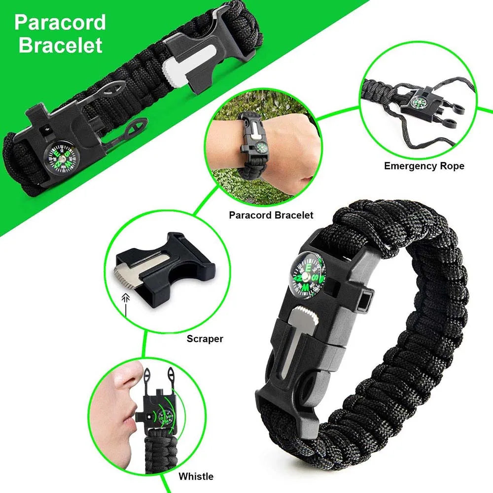 Complete First Aid & Survival Kit for Camping Hiking Emergency Outdoor Adventures