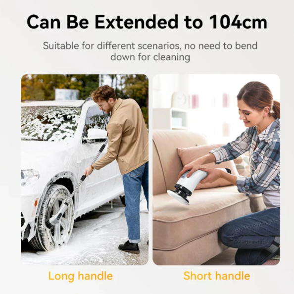 Cordless Electric Cleaning Brush Powerful Scrubber Tool With Seven Attachments