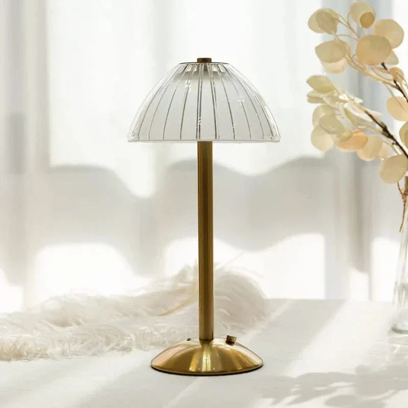 Cordless LED Table Lamp Touch Dimming Three Colour Light