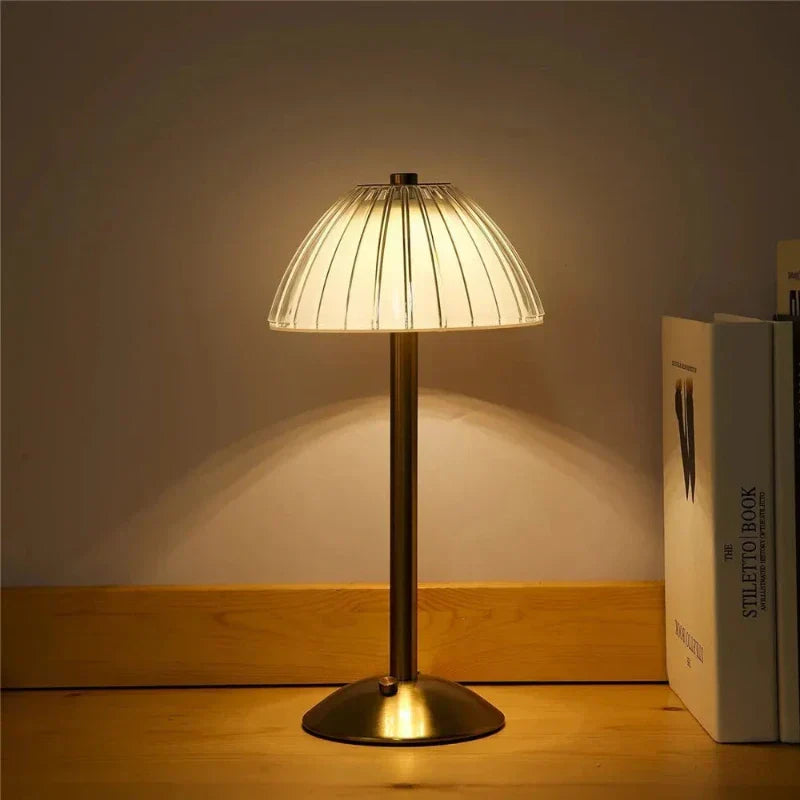 Cordless LED Table Lamp Touch Dimming Three Colour Light