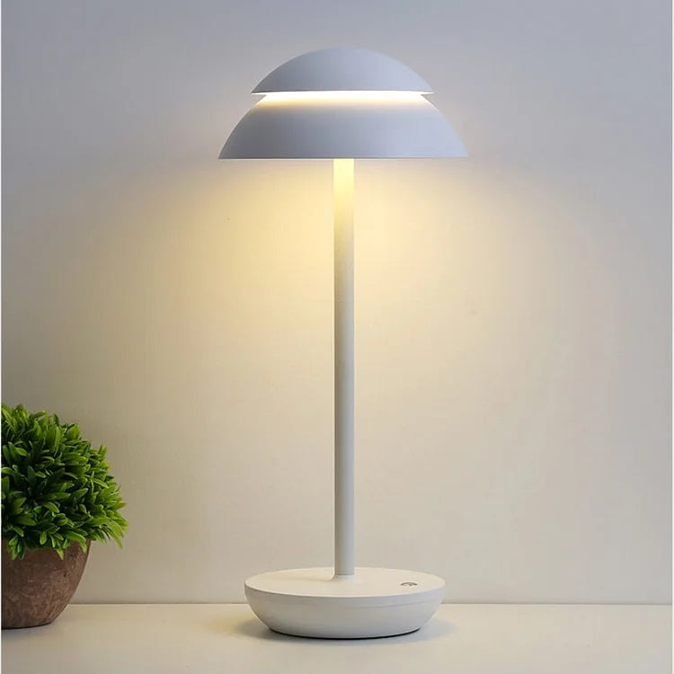 Cordless Rechargeable Table Lamp Modern Dimmable LED Bedside Lamp with 4000mAh Battery Warm Light