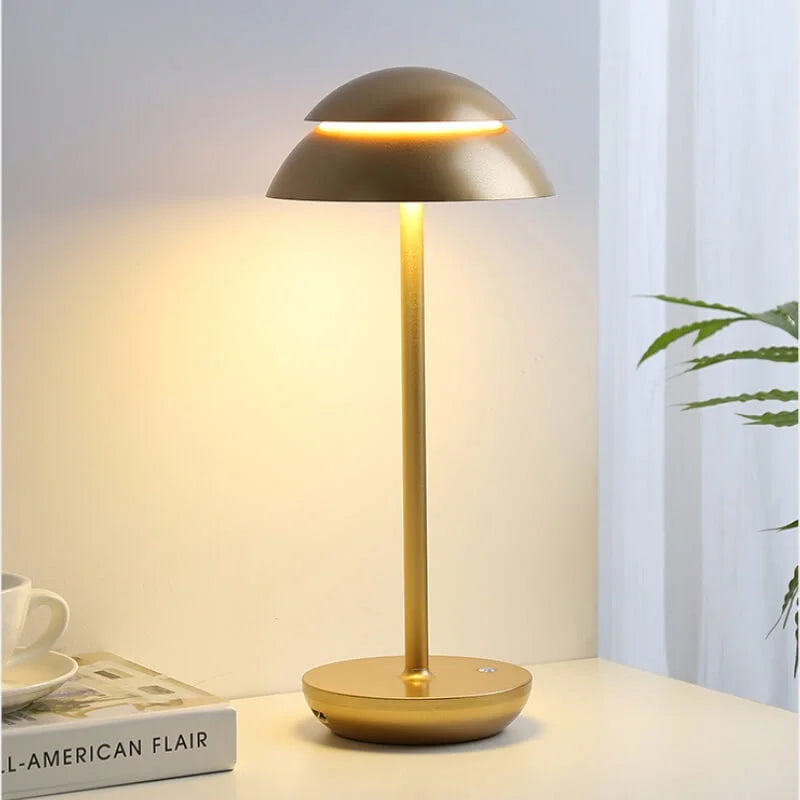 Cordless Rechargeable Table Lamp Modern Dimmable LED Bedside Lamp with 4000mAh Battery Warm Light