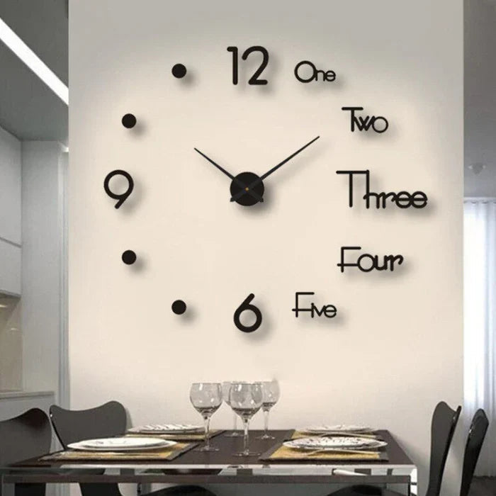 Creative Modern Wall Clock Decorative Silent Design for Home and Office