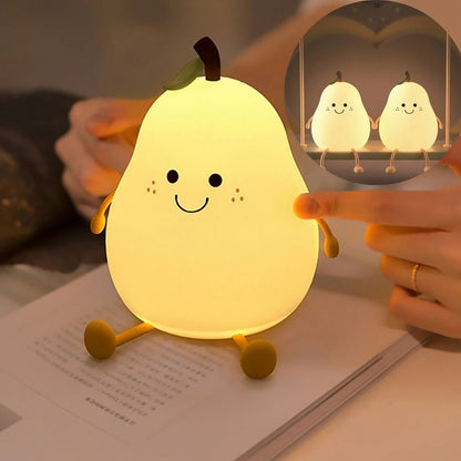 Cute Squishy Night Light for Kids Soft Touch Color Changing LED Bedside Lamp with Timer and Adjustable Brightness