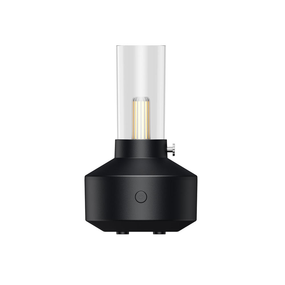 Decorative Air Humidifier with Candle Light Ambient Aroma Diffuser LED Mist Humidifier