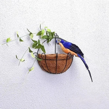 Decorative Hanging Parrot Bird Figurine Realistic Indoor and Outdoor Ornament