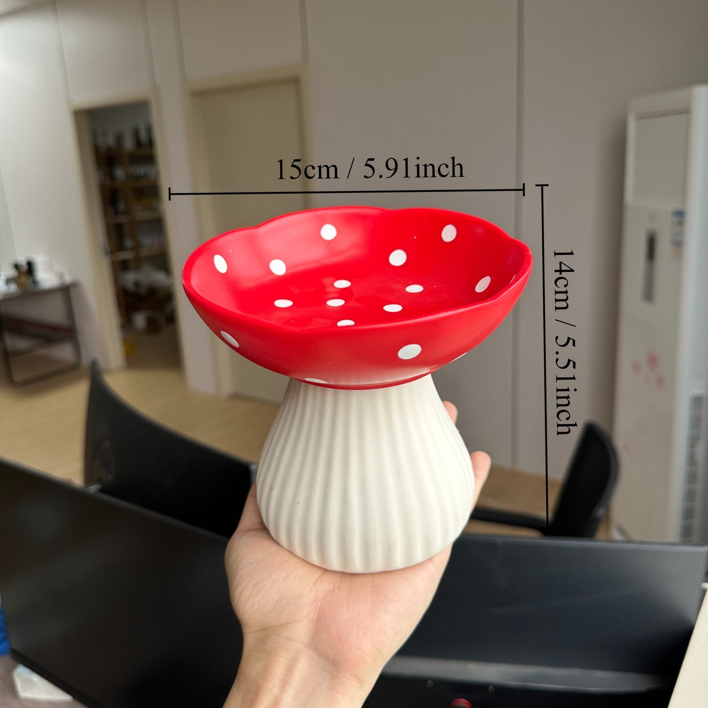 Decorative Mushroom Bowl Charming Mushroom Shaped Decorative Tray for Home Decor