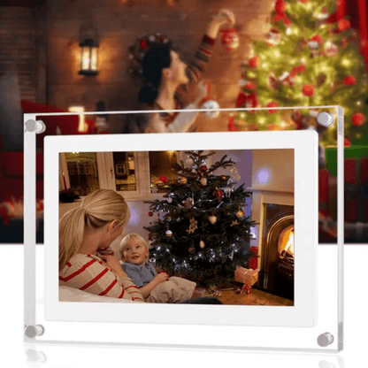 Digital Photo Frame for Photos and Videos with Easy File Upload