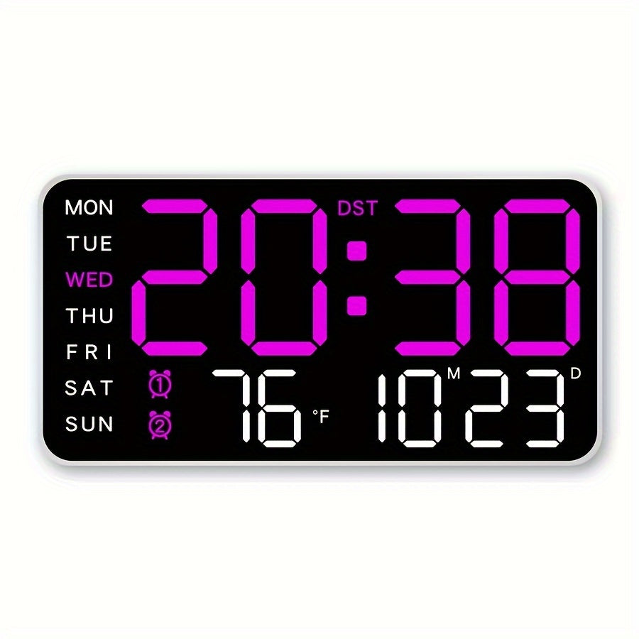 Digitix Digital Wall Clock Multifunction Electronic Display for Home