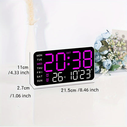 Digitix Digital Wall Clock Multifunction Electronic Display for Home