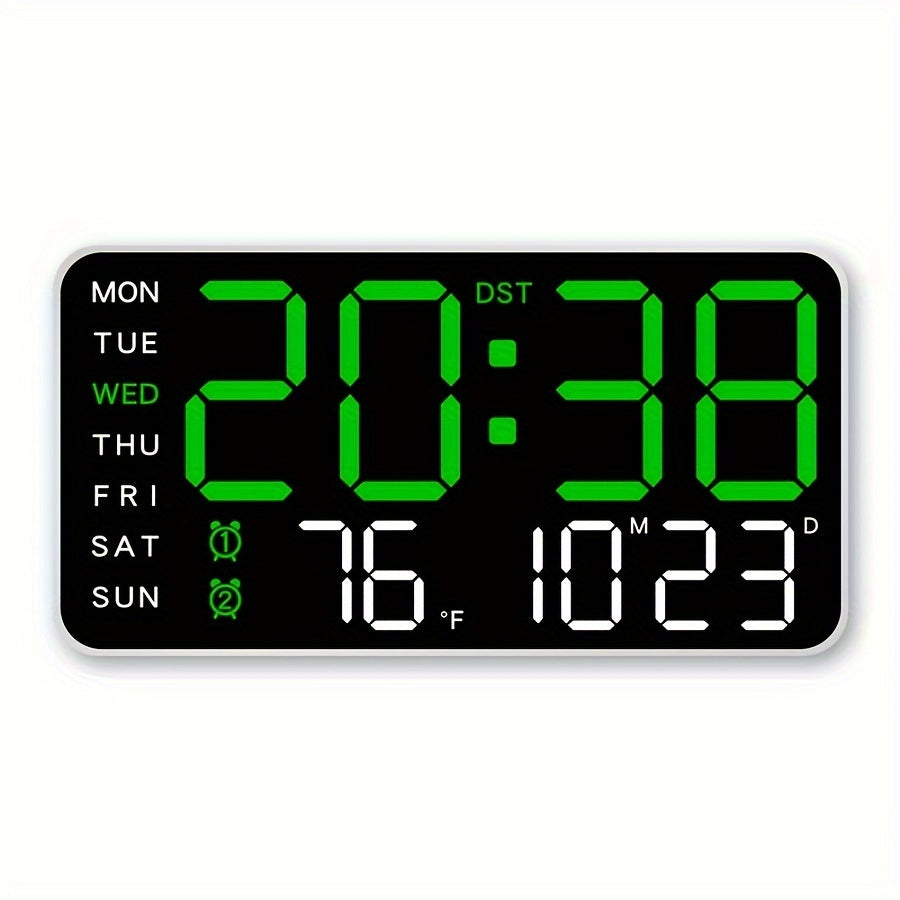 Digitix Digital Wall Clock Multifunction Electronic Display for Home