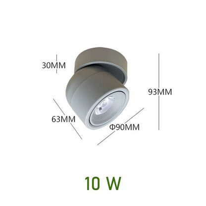 Dimmable LED Spotlight 340° Rotating Ceiling Light Adjustable Track Light for Home Lighting