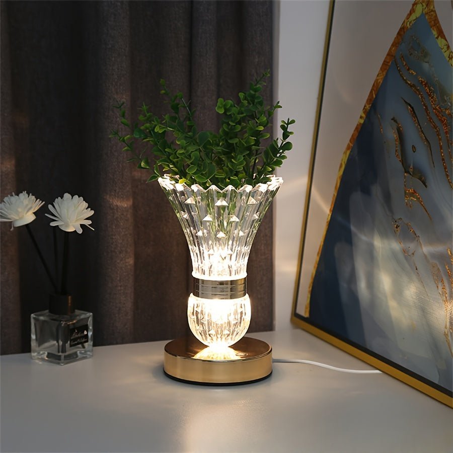 Dimmable LED Table Lamp USB Charging Port Compact Modern Bedside Desk Light