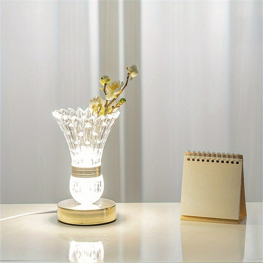 Dimmable LED Table Lamp USB Charging Port Compact Modern Bedside Desk Light