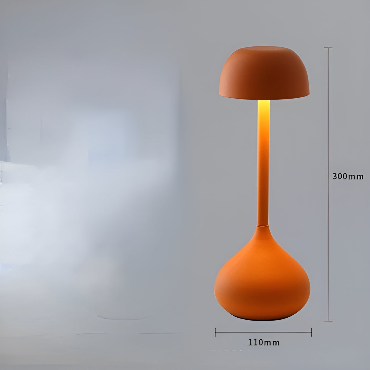 Dimmable Mushroom LED Table Lamp Modern Decorative Desk Lamp Adjustable Brightness Bedside Night Light