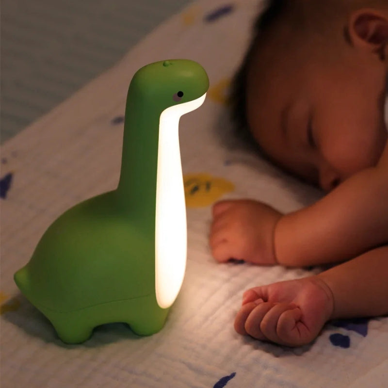 Dinosaur LED Night Light USB Rechargeable Kids Bedside Lamp Soft Nursery Night Lamp