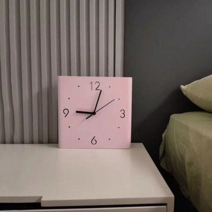 Double Sided Square Wall Clock Modern Decorative Indoor Outdoor