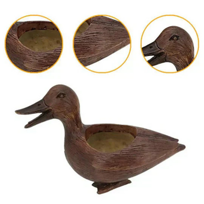 Duck Shaped Plant Pot Decorative Flower Planter Indoor Outdoor Garden Pot