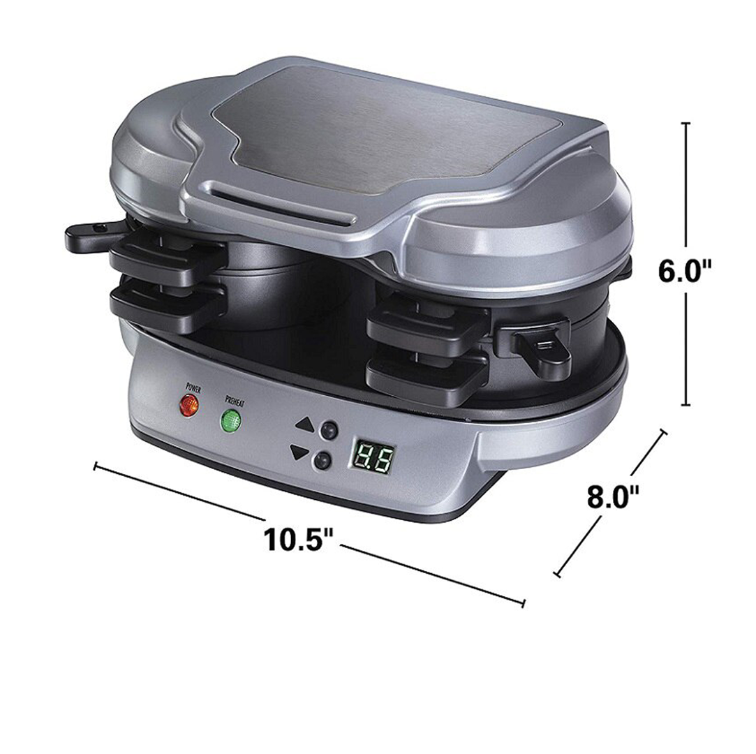 Electric Breakfast Sandwich Maker with Single and Double Cooking Plates