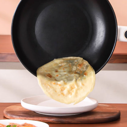 Electric Frying Pan for Cooking and Steaming Compact Multifunction Design
