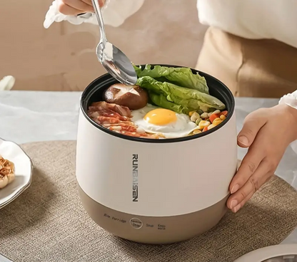 Electric Multi Cooker Pot Non-Stick Compact Kitchen Cooking Appliance
