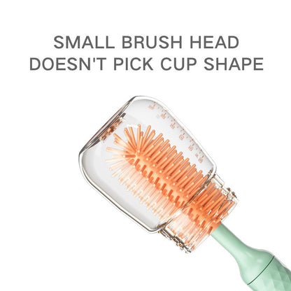 Electric Silicone Bottle Brush 360° Rotating Baby Bottle & Pacifier Cleaning Brush Rechargeable with Lithium Battery
