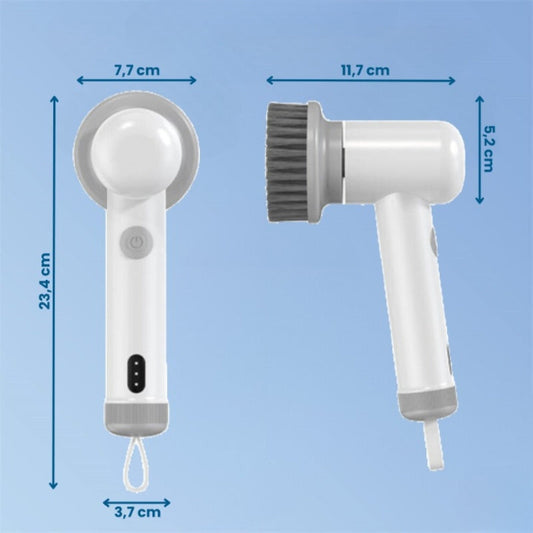 Electric Spin Scrubber Kitchen Cleaning Brush Cordless Rechargeable Power Scrub Tool