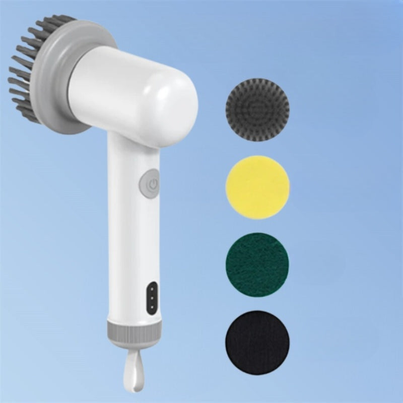 Electric Spin Scrubber Kitchen Cleaning Brush Cordless Rechargeable Power Scrub Tool