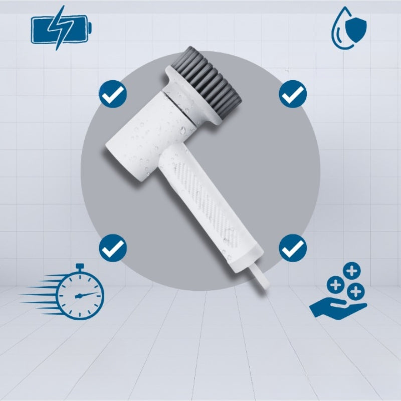 Electric Spin Scrubber Kitchen Cleaning Brush Cordless Rechargeable Power Scrub Tool