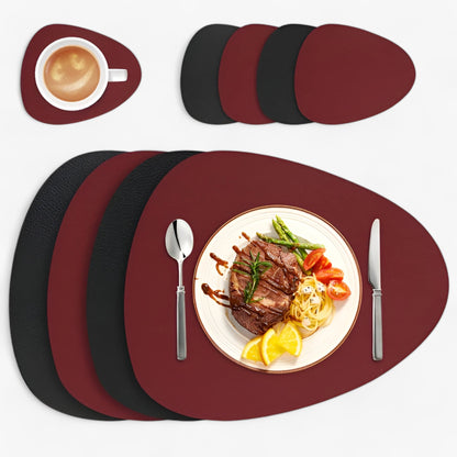 Elegant Durable Reversible Placemats Heat Resistant Non Slip Dining Table Mats