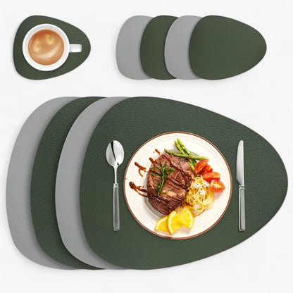 Elegant Durable Reversible Placemats Heat Resistant Non Slip Dining Table Mats