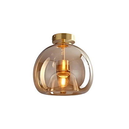 Elegant Glass Ceiling Light with Luxury Finish – Ø25 cm