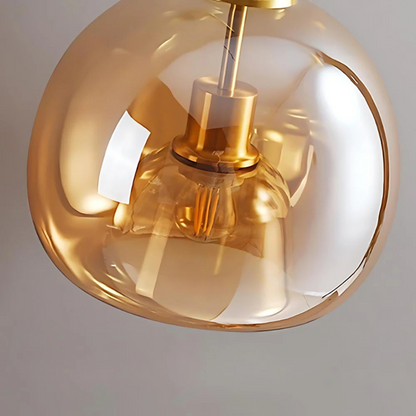 Elegant Glass Ceiling Light with Luxury Finish – Ø25 cm