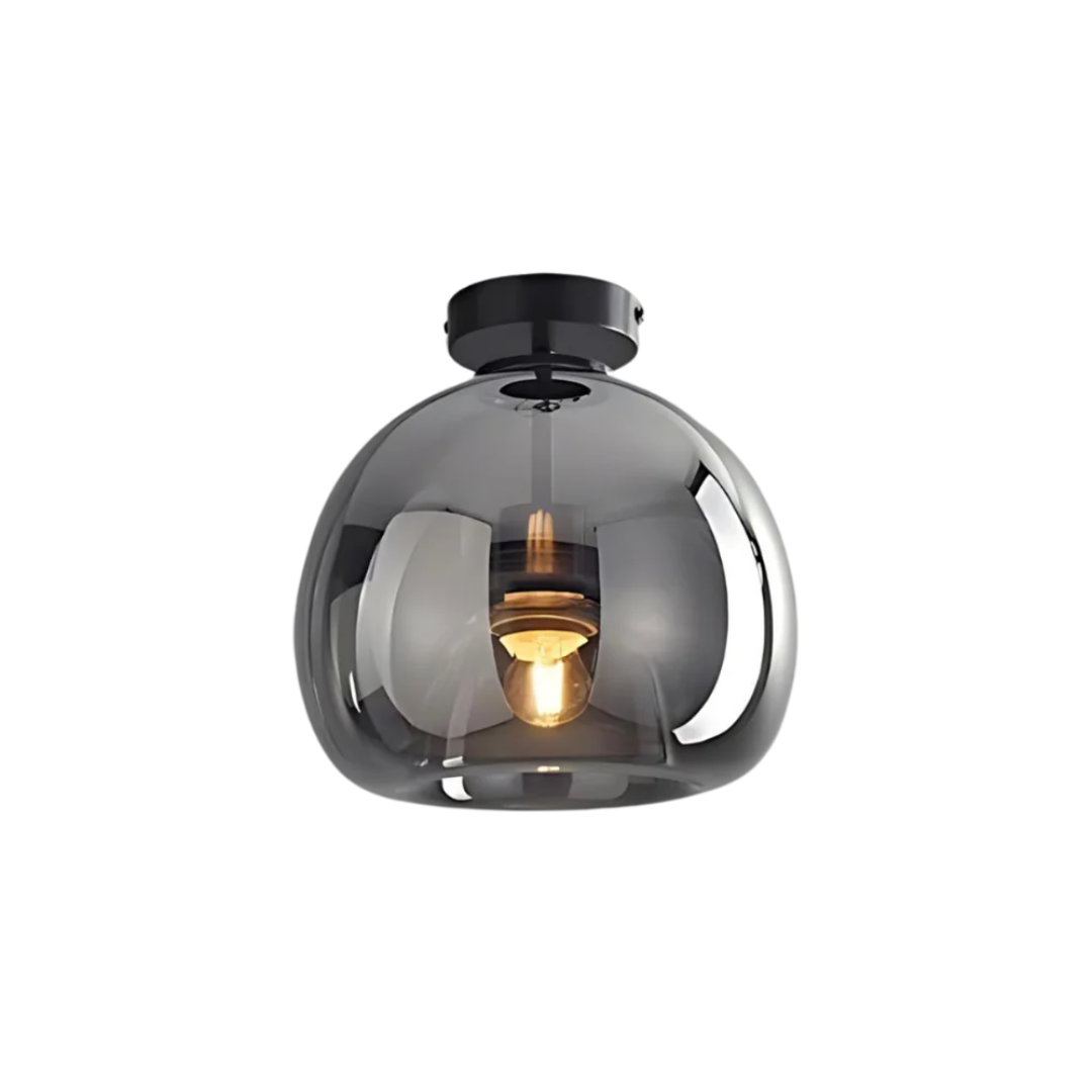 Elegant Glass Ceiling Light with Luxury Finish – Ø25 cm