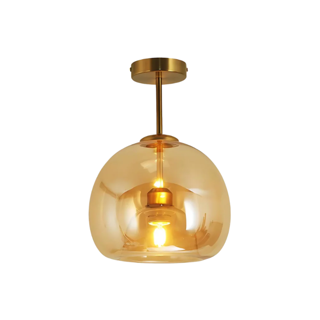 Elegant Glass Ceiling Light with Luxury Finish – Ø25 cm