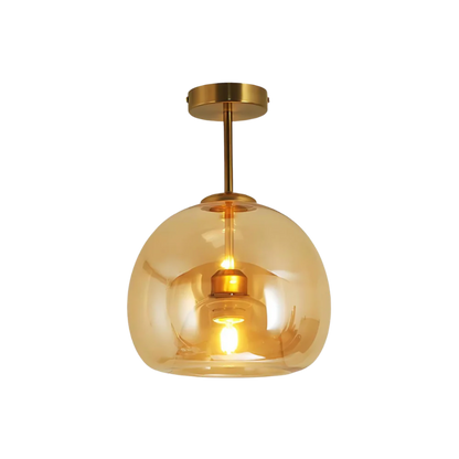 Elegant Glass Ceiling Light with Luxury Finish – Ø25 cm