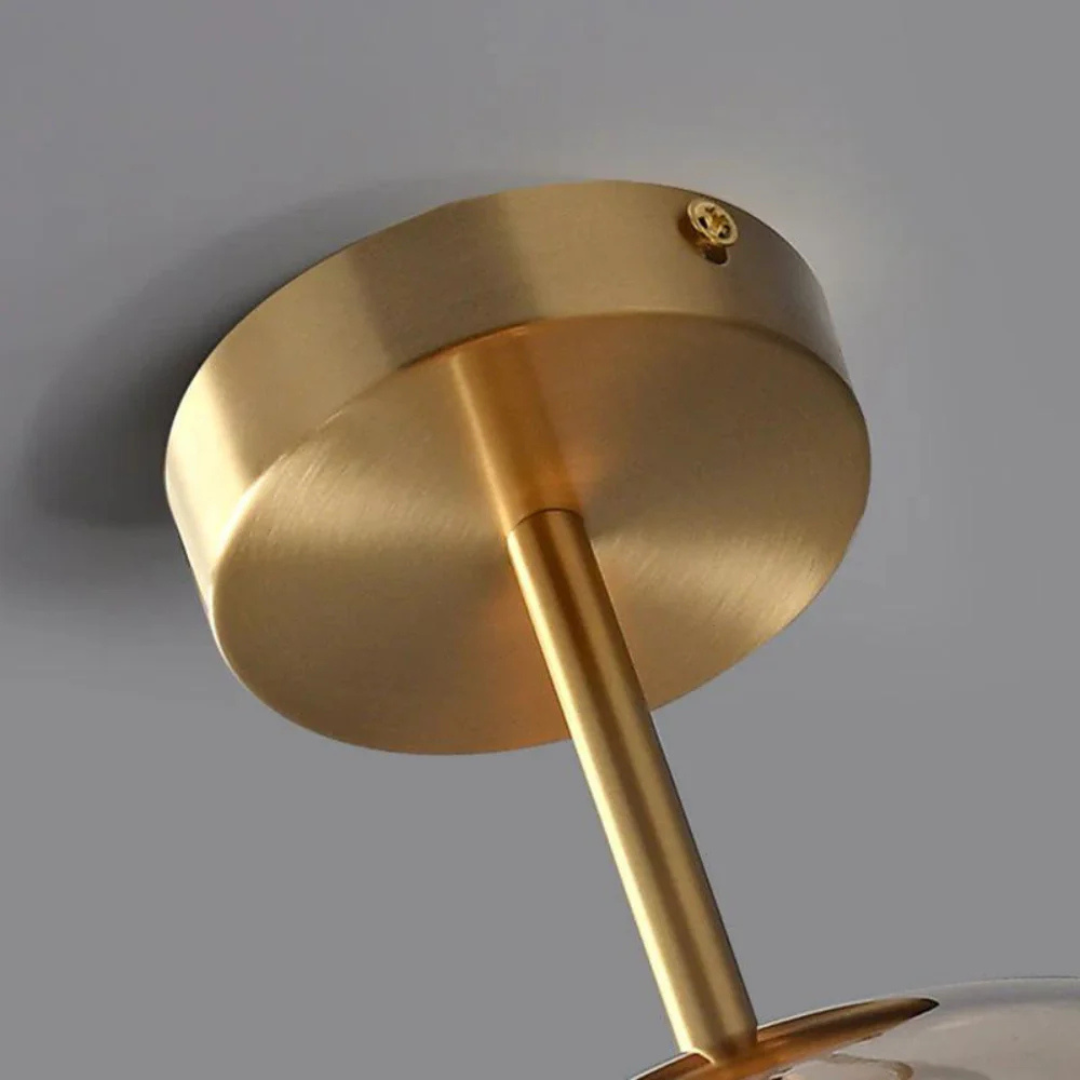 Elegant Glass Ceiling Light with Luxury Finish – Ø25 cm