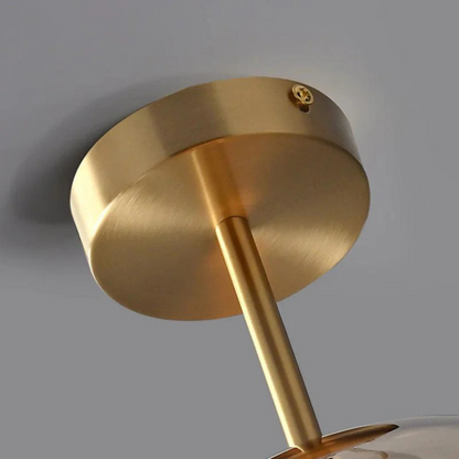 Elegant Glass Ceiling Light with Luxury Finish – Ø25 cm