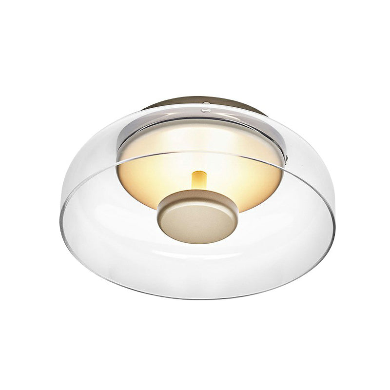 Elegant LED Glass Ceiling Light Modern Flush Mount Lighting