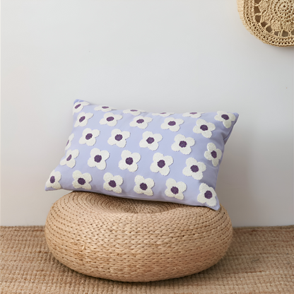 Embroidered Floral Cushion Covers Square and Rectangular Sofa Pillow Covers