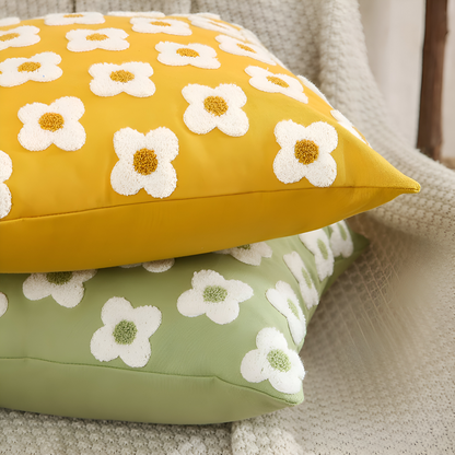 Embroidered Floral Cushion Covers Square and Rectangular Sofa Pillow Covers
