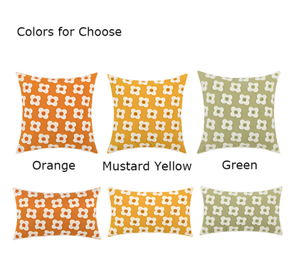 Embroidered Floral Cushion Covers Square and Rectangular Sofa Pillow Covers