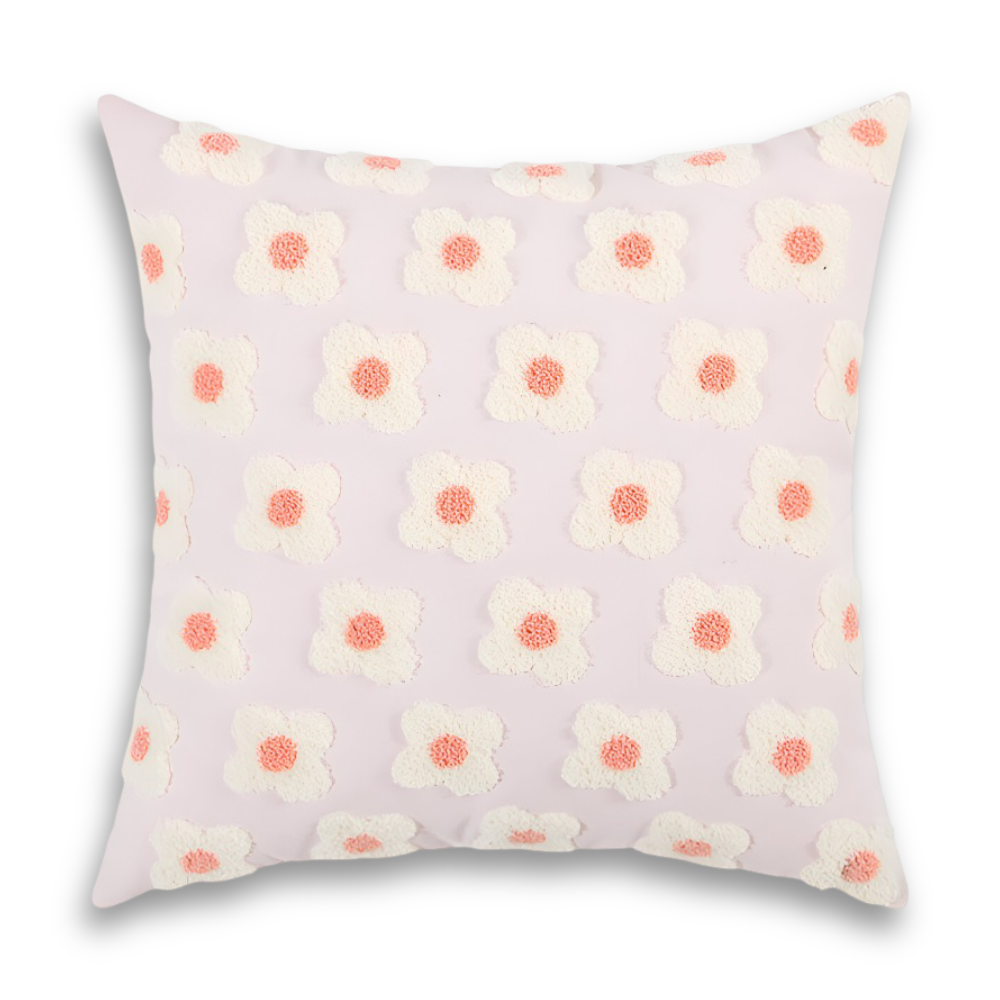 Embroidered Floral Cushion Covers Square and Rectangular Sofa Pillow Covers