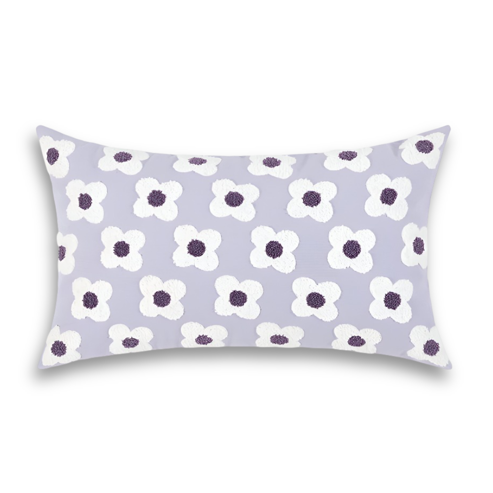 Embroidered Floral Cushion Covers Square and Rectangular Sofa Pillow Covers