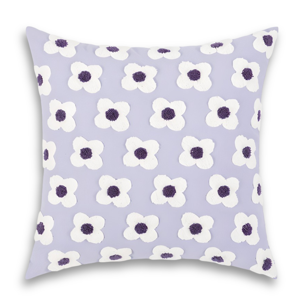 Embroidered Floral Cushion Covers Square and Rectangular Sofa Pillow Covers