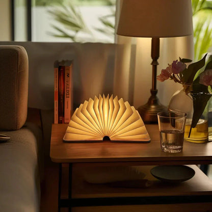 Enchanted Book Lamp LED Rechargeable Book Light with Touch Sensor